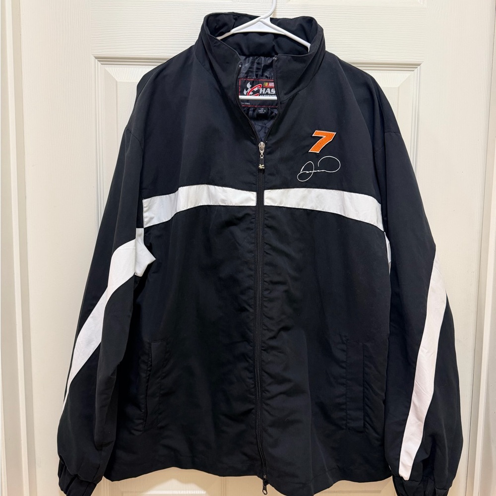 Vintage Chase Authentics Danica Patrick Black & White Windbreaker